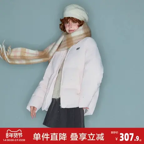 唐狮2026冬季情侣立领短款羽绒服冬日穿搭鸭绒羽绒外套女保暖防寒图片