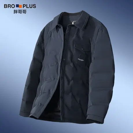 胖哥哥大码男装保暖羽绒服男90绒宽松加肥加大胖子冬季款男士外套商品大图