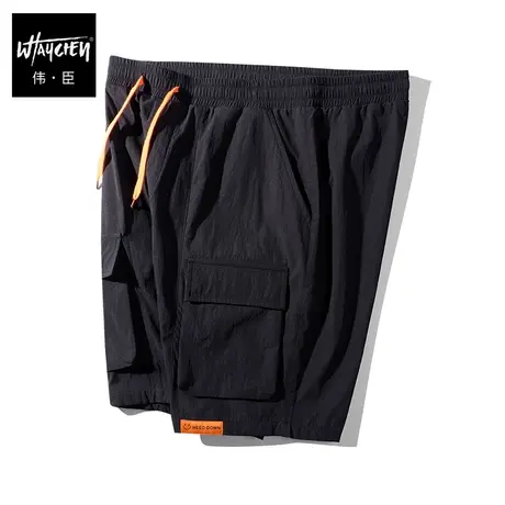 伟臣2022夏季新品大码男士工装短裤胖子加肥加大冰丝速干运动休闲商品大图