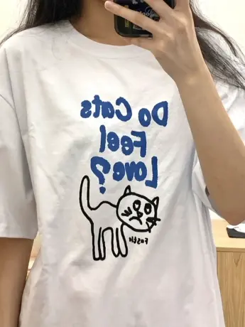 美式复古正肩纯棉短袖t恤女夏季潮牌ins慵懒风半袖chic港味上衣服商品大图