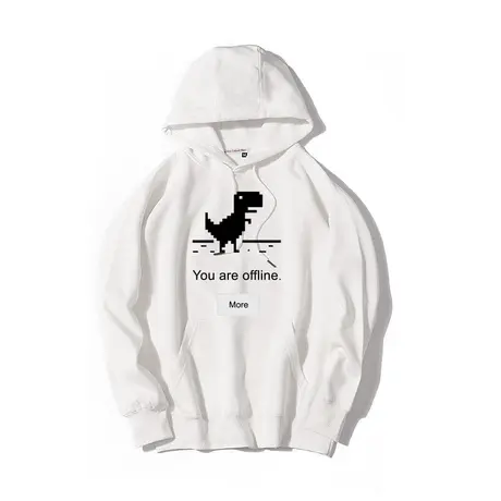 秀洛404小恐龙程序员卫衣男潮秋季宽松百搭无帽加厚休闲外套衣服商品大图