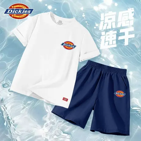 Dickies童装男童夏装套装儿童2025新款速干t恤男孩夏款两件套薄A图片