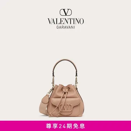 【新品】华伦天奴VALENTINO女士 LOCO 小牛皮水桶包图片