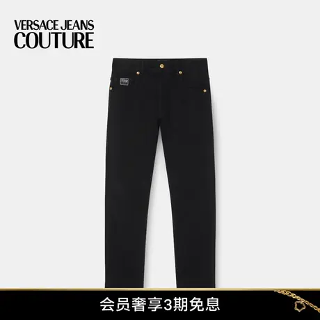 【24期免息】VERSACE JEANS COUTURE 女士Logo刺绣牛仔裤商品大图