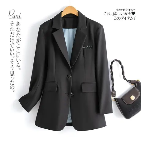 时尚气质西装上衣外套2023年春季新款女士温柔宽松显瘦上班族上衣商品大图