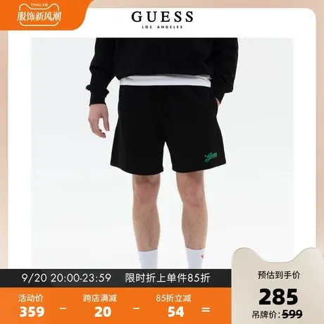 GUESS23新男士舒适宽松时尚简约百搭针织运动短裤-M3PD26K2Q40图片