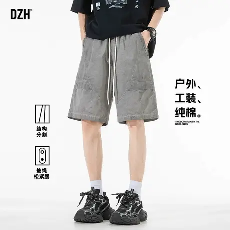 男士户外工装短裤男纯棉夏季薄款2025新款休闲五分裤潮牌半裤百搭商品大图