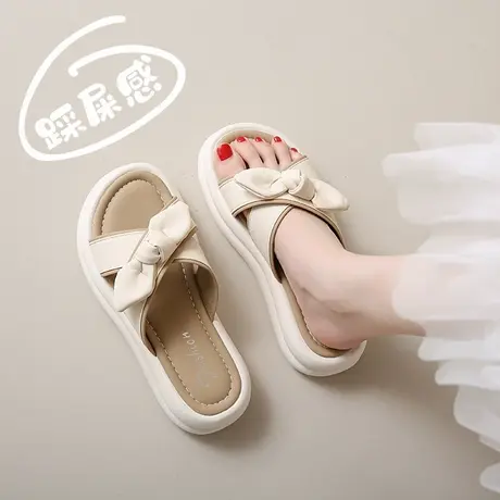 真皮拖鞋女夏季时尚外穿孕妇凉拖配裙子绝美休闲沙滩鞋上班办公室图片