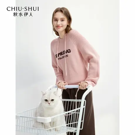 【CC家居控】时尚休闲针织衫春季软糯毛衣舒适俏皮减龄上衣女商品大图