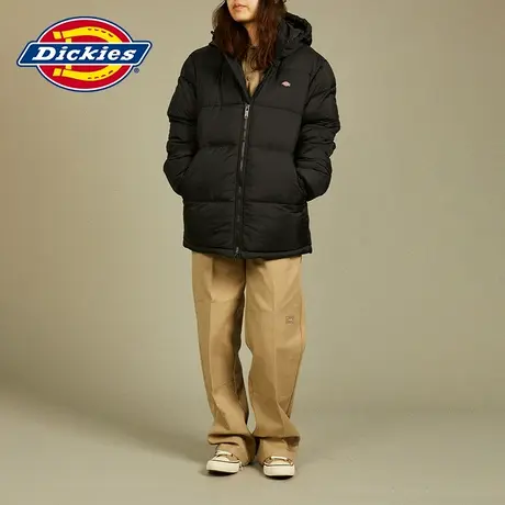 Dickies商场同款23秋冬新款 男女连帽休闲棉服保暖外套图片