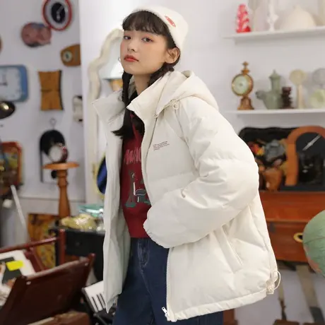 【清仓7折】面包服学生冬季羽绒服女短款2022新款显瘦小个子外套图片