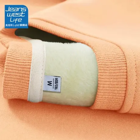 真维斯LIFE无帽长袖卫衣2023秋季新款圆领宽松小个子显瘦女装外套图片