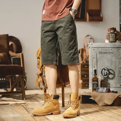 Modi Nick/摩帝尼克男士短裤休闲夏季宽松五分裤男多口袋大码直筒商品大图