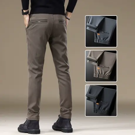 弹力修身小直筒休闲裤子春秋款男士商务西裤秋冬季2024年新款男裤商品大图