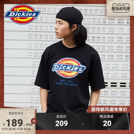 Dickies 春夏 大logo印花 工装快干短袖T恤男女情侣宽松内搭图片
