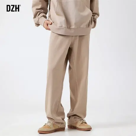 男士美式机能风卡其色工装裤男秋季牛仔裤子男款2023新款休闲长裤商品大图