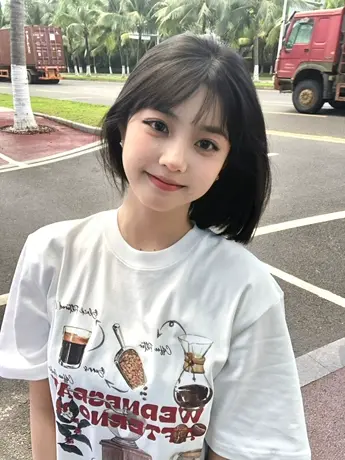 美式复古正肩纯棉短袖t恤女夏季宽松慵懒风半袖设计感小众上衣服商品大图