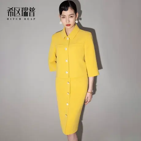 希区高端小香风套装春装2023年新款女套装高级感短款气质时尚套装商品大图