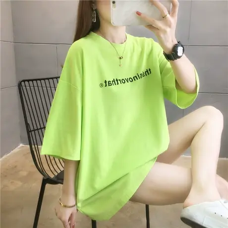 短袖T恤女宽松2023年夏装韩版新款洋气时尚学生半袖网红上衣ins潮图片