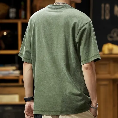 Modi Nick/摩帝尼克夏季男士圆领短袖t恤宽松半袖时尚百搭潮牌男T商品大图