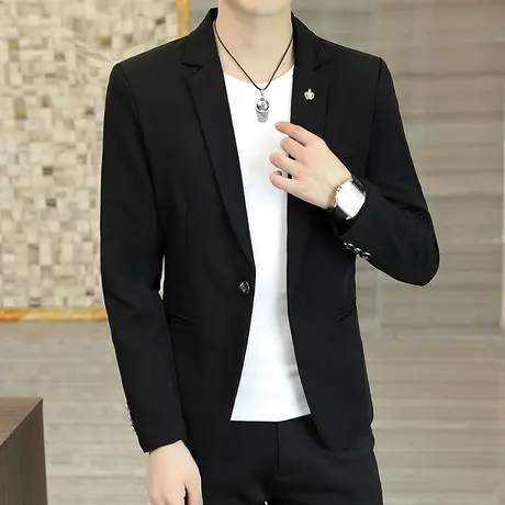 春装新款西装男韩版潮流青年小西装男装修身帅气西服春秋男士外套商品大图