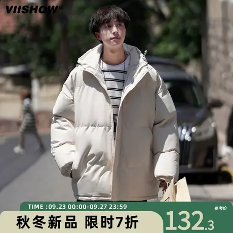 VIISHOW棉衣男冬季新款短款宽松立领加厚棉服休闲oversize外套男商品大图