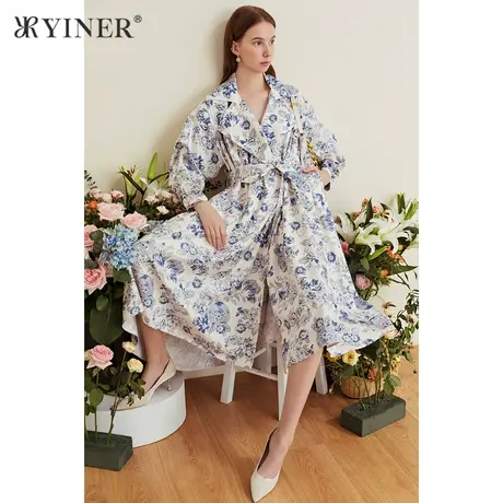 YINER音儿女装2021春季新款风衣8C31107100商品大图