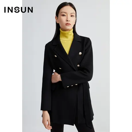 INSUN恩裳线上专选冬季高支羊毛纯羊毛毛呢外套商品大图