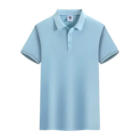 POLO衫男士短袖t恤夏季2023新款冰丝薄款宽松休闲翻领潮牌打底衫商品大图