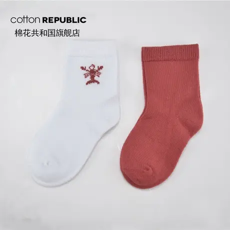 1-2岁童袜棉花共和国儿童中筒棉袜婴童棉袜短袜小童袜可爱两双装图片