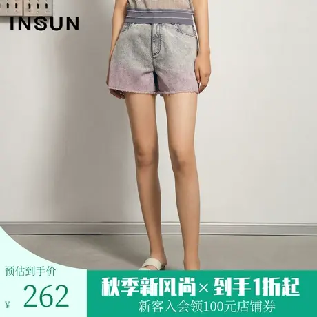 恩裳夏季棉质工装风a字宽松显瘦牛仔短裤女薄款ins潮商品大图