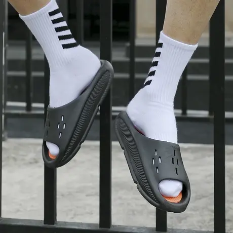 拖鞋男款2023新款夏季室内居家防滑外穿耐磨时尚ins潮厚底沙滩鞋商品大图