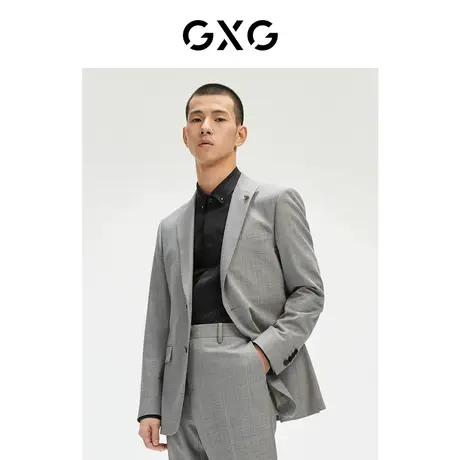 GXG奥莱 【斯文系列】秋季商场同款毛球装饰斯文商务男西装图片