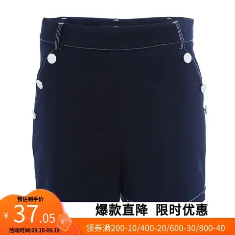 【断码S】艾格夏季新款女装韩版休闲宽松ins潮显瘦短裤z1602图片