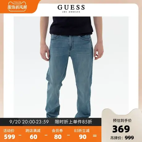 GUESS2023新款男士牛仔锥形长裤柔软舒适修身裤子-X3PA24D51V0图片