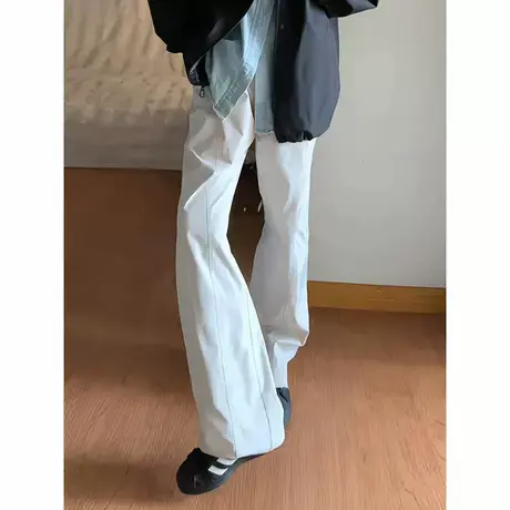美式斜切软壳防水冲锋裤男款cleanfit工装裤子薄款速干微喇休闲裤商品大图