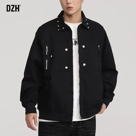 男士美式飞行员夹克男秋季机车服外套男款2023新款潮牌痞帅上衣服商品大图