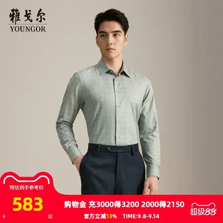 【商场同款】雅戈尔男士长袖衬衫秋季新款官方商务休闲长袖衬衫男商品大图