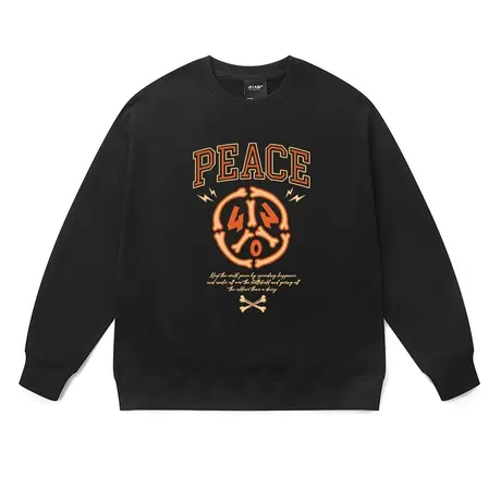 秋冬套头卫衣男女西海岸欧美潮牌爱与和平高街长袖衫宽松bf风上衣商品大图