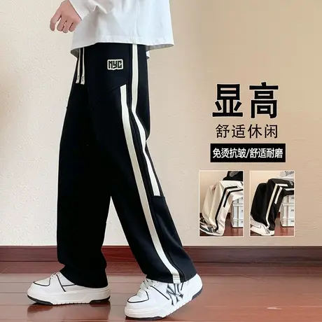 15岁帅气男孩休闲运动长裤子青少年初中学生大童2023春秋款卫裤潮图片