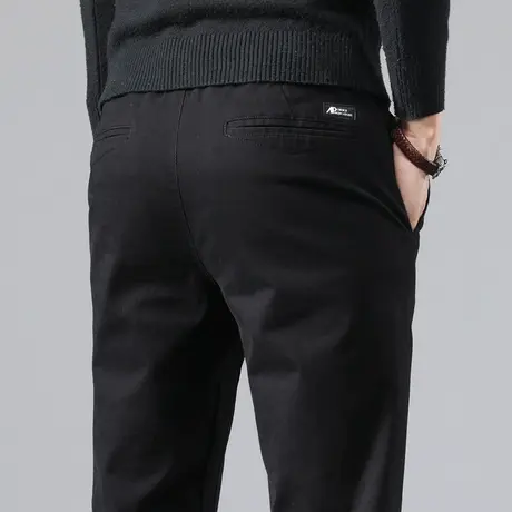 冬季男裤秋冬款长裤上班西裤子男士商务休闲裤直筒宽松紧潮流百搭商品大图