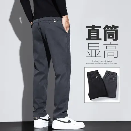 春秋款男士高端直筒西裤春季男款商务正装弹力休闲长裤子春天男装商品大图