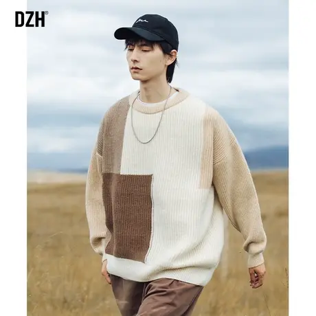 男士韩系毛衣男秋冬款潮流圆领上衣2024新款衣服情侣针织衫毛线衣商品大图