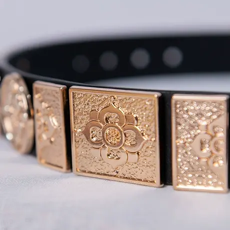 如梦霓裳原创传统汉服配饰圆领袍腰带革带凌风明革带飞鱼服曳撒蟒图片