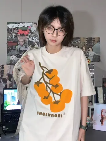 美式复古正肩纯棉短袖t恤女夏季潮牌ins慵懒风半袖chic港味上衣服商品大图