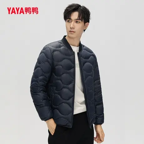 【双十一预售】鸭鸭羽绒服男2023年新款立领轻薄修身轻型短款外套图片