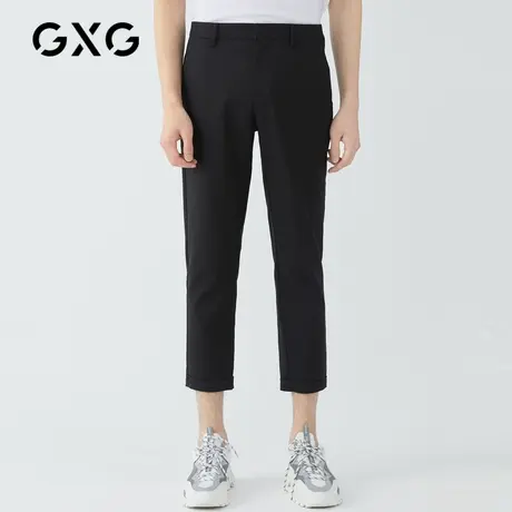 【新款】GXG男装 夏季黑色时尚休闲裤GHC102003E商品大图