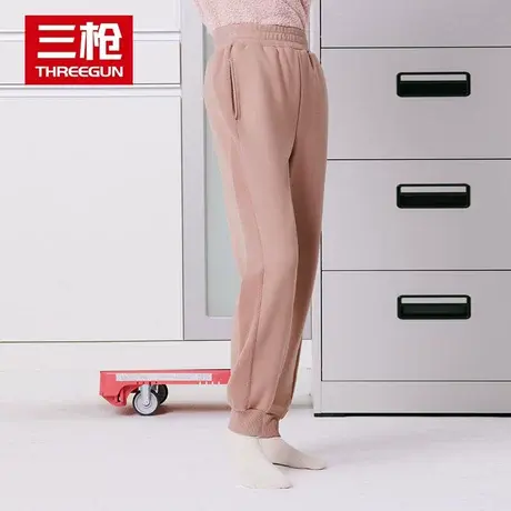 三枪家居裤女士2023秋冬粒绒棉质时尚可外穿休闲运动暖暖裤睡裤图片