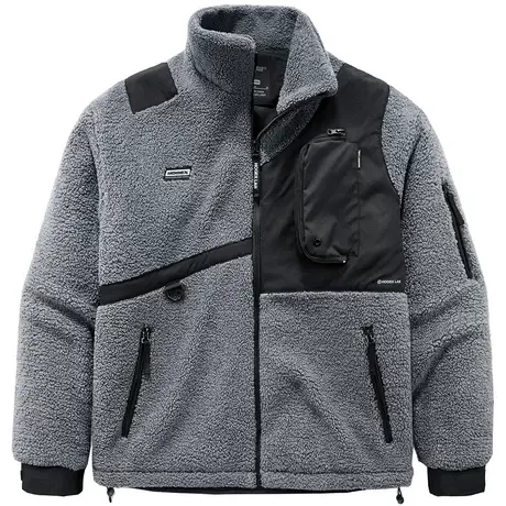 VIP冬季棉衣男加厚机能风工装棉服羊羔绒外套ins潮牌夹克保暖棉袄商品大图