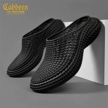 Cabbeen/卡宾凉鞋男士2025夏季4D打印鞋潮流拖鞋休闲透气软弹凉鞋商品大图